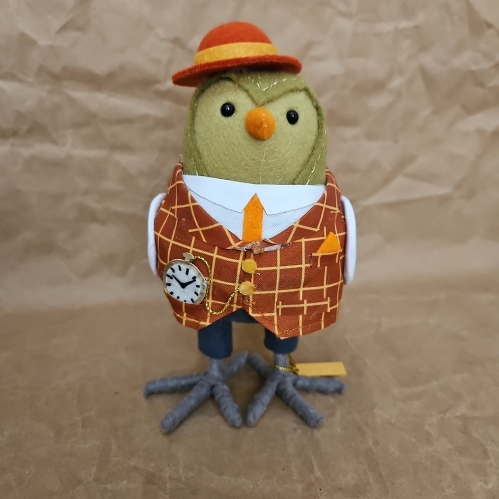 Harvest Featherly Friends Oats Bird w/Vest & Hat Target 2023 Hyde & Eek! Fall